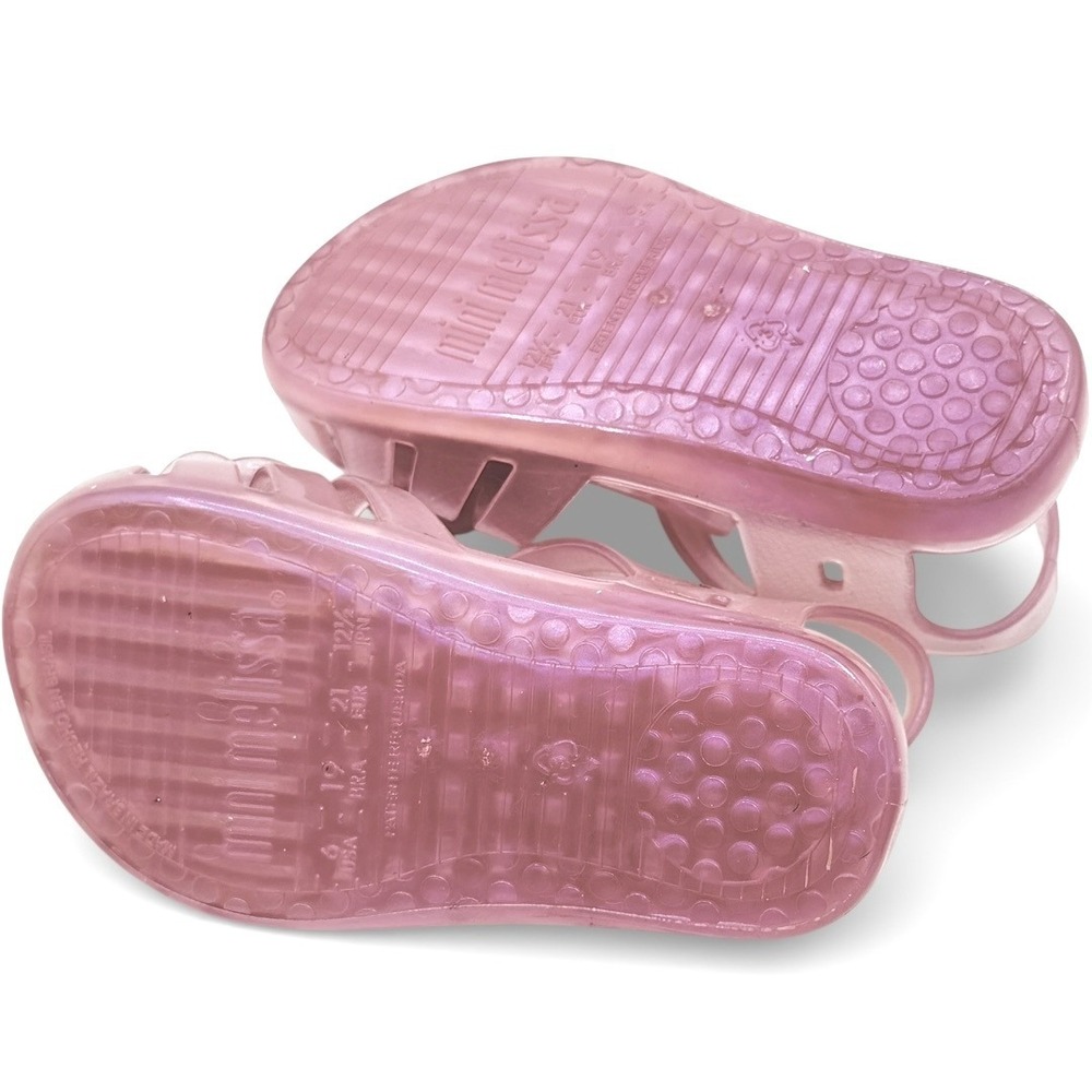 Mini Melissa Aranha XII Shell Sandals Toddler 6 Pink Mermaidcore Fairycore Jelly - Picture 7 of 9